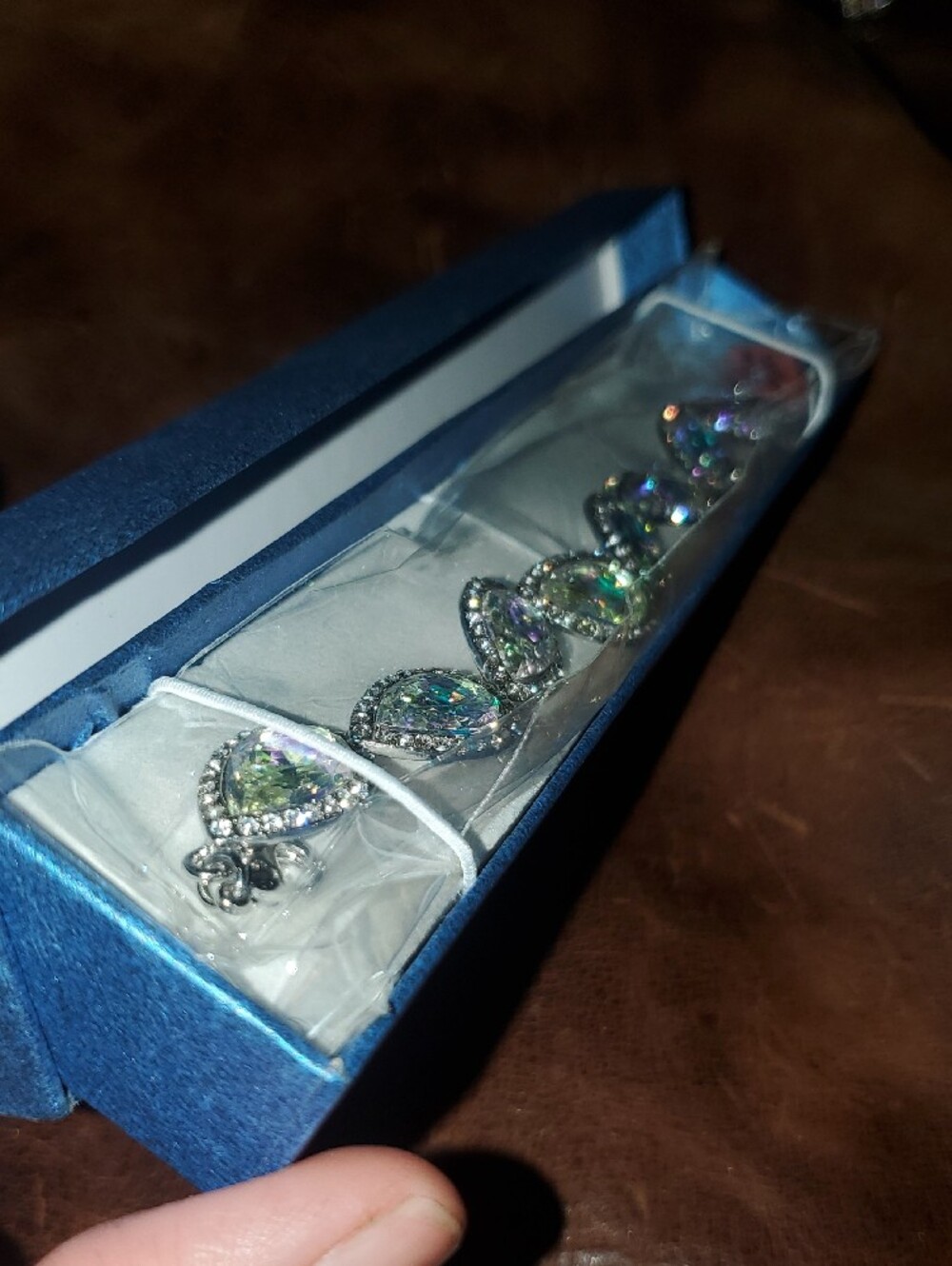 Sparkling Silver-Tone Crystal Bracelet - Women Jewelry - Picture 3 of 4